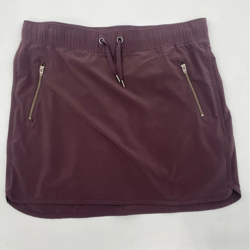 Athleta Burgundy Stretch Skirt Skort size M